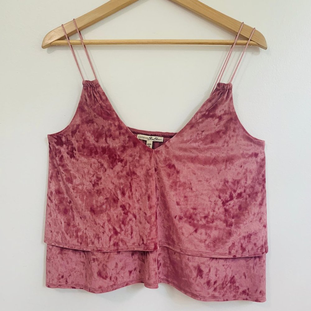 EXPRESS One Eleven Plum Velvet Tank sz M